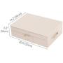 iwill CREATE PRO Fabric Folding Storage Boxes with Lid, Closet Storage Basket for Underpants, Scarves etc, Beige