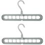 Vuffuw Magic Clothes Hanger Organizer, Magic Hangers Rotate Anti-Skid Folding Hanger Multifunction Space Saver Saving Hangers Sturdy Plastic Foldable Storage Coat (Green, 2)