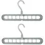 Vuffuw Magic Clothes Hanger Organizer, Magic Hangers Rotate Anti-Skid Folding Hanger Multifunction Space Saver Saving Hangers Sturdy Plastic Foldable Storage Coat (Green, 2)