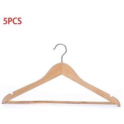 MCYYY 5 Pieces of Wooden Adult Clothes Hanger Jeans Pants Hangers Home Storage Rack Clothes Rack