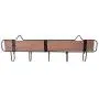 RUZYY Wall Mounted Clothes Hanger 5 Hooks Hat Key Holder Laundry Coat Rack Hanging Storage Shelf for Home - White RUZYY Wall Mounted Clothes Hanger 5 Hooks Hat Key Holder Laundry Coat Rack Hanging Storage Shelf for Home - White