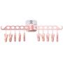 Susens 10 Clips Folding Hanger Travel Portable Wall Hanging Paste Clothes Drying Rack Drying Racks
