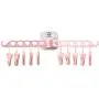 Susens 10 Clips Folding Hanger Travel Portable Wall Hanging Paste Clothes Drying Rack Drying Racks Susens 10 Clips Folding Hanger Travel Portable Wall Hanging Paste Clothes Drying Rack Drying Racks