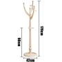 XIAOLONG Multifunctional Coat Rack Floor Solid Wood Hanger Simple Modern Clothes Rack Bedroom Living Room Floor Hanger