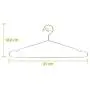 Inveroo 30 Pcs/lot 45cm Stainless Steel Strong Metal Wire Hangers Coat Hanger Standard Suit Hangers Clothes Hanger