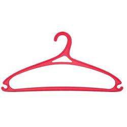 SAASNY Plastic Hangers,18 Red 41.5cm Plastic All Purpose Clothes Garment Coat Hangers Space Saving with Non-Slip Trouser Bar,Ideal for Home and Shops - Space Saving Solution
