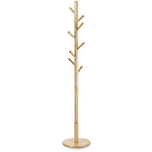 XuYuanjiaShop Free Standing Coat Rack Solid Wood Coat Rack Indoor Bedroom Office Hanger Multi-Hook Drying Clothes Rack Entryway Coat Hanger Stand