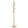 XuYuanjiaShop Free Standing Coat Rack Solid Wood Coat Rack Indoor Bedroom Office Hanger Multi-Hook Drying Clothes Rack Entryway Coat Hanger Stand