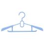 zhuygba Children Drying Rack, Multi-Functional Telescopic Non-Slip Thicken Plastic Clothes Hangers Ideal for Everyday Use, Clothing Hangers, Standard Hangers,1Pcs(Blue)