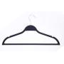 Black Extra Non Slip Rubber Coated Suit Hanger (30 Pack)