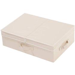 iwill CREATE PRO Fabric Folding Storage Boxes with Lid, Closet Storage Basket for Underpants, Scarves etc, Beige