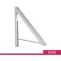 qinisi Retractable Clothes Rack - Wall Mounted Folding Clothes Hanger Drying Rack for Laundry Room Closet Storage Organization, Aluminum, Easy Installation, 2 Racks (Silver) qinisi Retractable Clothes Rack - Wall Mounted Folding Clothes Hanger Drying Rack for Laundry Room Closet Storage Organization, Aluminum, Easy Installation, 2 Racks (Silver)