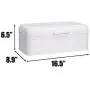 Large Glossy White Bread Boxes - Extra Large Storage Container for Loaves, Bagels, Chips & More: 16.5" x 8.9" x 6.5" | Bonus Recipe EBook Large Glossy White Bread Boxes - Extra Large Storage Container for Loaves, Bagels, Chips & More: 16.5" x 8.9" x 6.5" | Bonus Recipe EBook