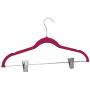 10pcs Random Color with Clips Multifunction Velvet Drying Rack Garment Suit Non-Slip Closet Clothes Hangers Laundry Wardrobe Organizer