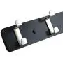 NIKKY HOME Wall Mounted Coat Rack Hanger 4 Dual Hooks for Bags Clothes in Hallway Entryway Bedroom Bathroom, Black