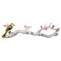 HXGL-Hanger American Creative Door Clothes Hook Wall Hanging Rack Wall Hook Porch Art Large Wall Coat Rack Flower and Bird Hook (Color : White)