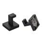 YGIVO Towel Hooks, Matte Black SUS304 Stainless Steel Bath Coat Robe Clothes Square Hook Hanger Wall Hook Holder for Bathroom Kitchen Garage Hotel Wall Mounted