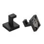 YGIVO Towel Hooks, Matte Black SUS304 Stainless Steel Bath Coat Robe Clothes Square Hook Hanger Wall Hook Holder for Bathroom Kitchen Garage Hotel Wall Mounted