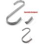 Lemonfilter 10 Pack S Shaped Hooks Stainless Steel S Hanging Hooks Heavy-Duty Hangers for Kitchen Bedroom and Office