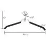 JS HANGER Coat Hangers, Metal Suit Hangers with Non-Slip Foam Coating, Space Saving Add On Hooks - Black, Set of 10 JS HANGER Coat Hangers, Metal Suit Hangers with Non-Slip Foam Coating, Space Saving Add On Hooks - Black, Set of 10