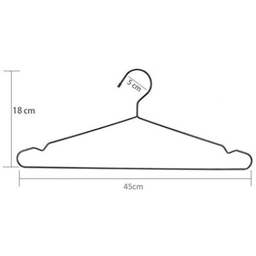 KYCPTNFJ Black Clothes Shirts Hanger with Groove, Heavy Duty Coats Hanger, Suit Hanger 30 pcs