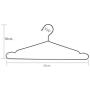 KYCPTNFJ Black Clothes Shirts Hanger with Groove, Heavy Duty Coats Hanger, Suit Hanger 30 pcs