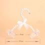 SAASNY Fashion 20cm Pearl Bow Clothes Clothing Hangers for Kids Children Pet Dog Cat 10 Pieces Ideal for Home and Shops
