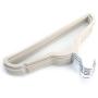 Yuucin 10pcs 450.524.5 Plastic Flocking Clothes Hangers INon Slip & Space-Saving vory White Yuucin 10pcs 450.524.5 Plastic Flocking Clothes Hangers INon Slip & Space-Saving vory White