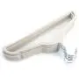 Yuucin 10pcs 450.524.5 Plastic Flocking Clothes Hangers INon Slip & Space-Saving vory White