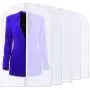 Plixio 40" Clear Plastic Hanging Garment Bags for Clothes Storage - Suits, Dresses & Clothing Bags - (5 Pack) Plixio 40" Clear Plastic Hanging Garment Bags for Clothes Storage - Suits, Dresses & Clothing Bags - (5 Pack)