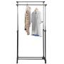 Genuine store Garment Racks, Double Rail Adjustable Rolling Clothing Laundry Rack - Heavy Duty Clothes Hangers with Wheels - Easy to Assemble