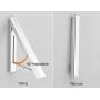 Uheng Retractable Clothes Rack - Wall Mounted Folding Clothes Hanger & Drying Rack for Laundry Room Closet Storage Organization, Aluminum, for Bathroom Bedroom Balcony