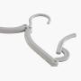 WZP Hanger Folding Hanger Household Clothes Rack,Travel Convenient Clothes Hanger Multi-Purpose Plastic Hanger Plastic/Gray / 42.3CM