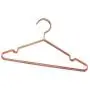 KOOBAY 30Pack 17" Rose Shiny Copper Clothes Metal Wire Hanging Hangers for Shirts Coat Storage & Display