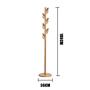 LLDDP Coat Hooks Wall Coat Racks Modern Floor Coat Rack Oak Disc Hanger Living Room Bedroom Simple Clothes Rack Wood Color Floor Hanger Hall Tree Free Standing Garment Racks