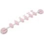 Alinory Hooks, ABS 6 Hooks Clothes Towel Wall Hanger Suction Cup Hanging Hook for Kitchen Bathroom (Pink) Alinory Hooks, ABS 6 Hooks Clothes Towel Wall Hanger Suction Cup Hanging Hook for Kitchen Bathroom (Pink)