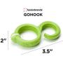 FusionBrands GoHook, Green - Versatile Magnetic Hooks Hold Essential Go-To Items in the Kitchen, Bathrooms, Closets, and On the Go-Flexible S Hook Design is Portable, Easy to Use, and Holds Up to 3lbs