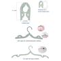 Travel Hangers,8 PCS Folding Hanger Travel Accessories,Travel Hangers Foldable,Portable Foldable Clothes Drying Rack for Travel Outdoor