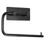 Sumnacon Stainless Steel Toilet Roll Paper Holder 3M Self Adhesive, Rustproof Bathroom Kitchen Tissue Holder Towel Hanger Hook Wall Mount(Black)