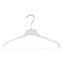 HANGERWORLD 15 Black 13.7inch Plastic Coat Clothes Garment Pants Skirt Hangers Adjustable Clips