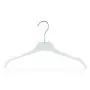 HANGERWORLD 15 Black 13.7inch Plastic Coat Clothes Garment Pants Skirt Hangers Adjustable Clips