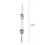 Flosky 3pcs/Set Macrame Plant Hanger Hanging Basket Flowerpot Holder Cotton Rope Home