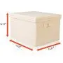 SEMAXE Collapsible File Storage Organizer, Decorative Linen Filing & Storage Office Box,Letter/Legal,Charcoal,1 Pack