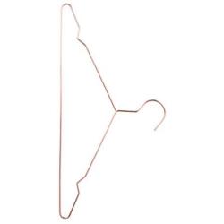 Riverlily Iron Wire Non-Slip Anti-Rust Coat Hanger Rose Gold Clothes Garment Trouser Dress Clothes-Rack 42x21cm