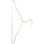 Riverlily Iron Wire Non-Slip Anti-Rust Coat Hanger Rose Gold Clothes Garment Trouser Dress Clothes-Rack 42x21cm