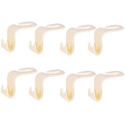 TOPBATHY 8 Pcs Car Vehicle Headrest Hooks Hanger for Handbag Purse Cloth Grocery (Beige)