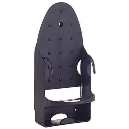 boomprospect Heat Resistant Iron Holder with Ironing Board Hanger Electric Iron Clothes Ironing Accessories - Black