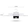 Wgwioo Portable Mini Dryer, No Need to Install Quick-Drying Clothes Multi-Dimensional Hangers, with Thermostat and Timer 380W, White Mute