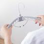 HJYPYJ Magic Hanger,Portable Multifunction Folding Hangers,Adjustable Plastic Hanger,Space-Saving Organizer Hangers, Non-Slip/Gray / 522mm