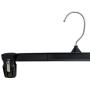 Hanger Central Heavy-Duty Black Plastic Closet Department Store Pants Hangers, 14 Inch, 25 Pack